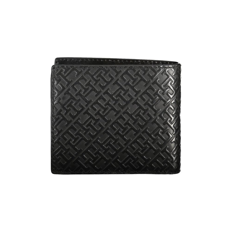 Tommy Hilfiger Sleek Bifold Leather Wallet with Coin Men's Purse