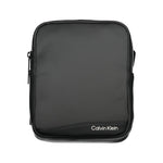 Calvin Klein Sleek Black Recycled Polyester Shoulder Men's Bag