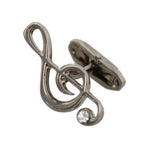 Dolce & Gabbana Elegant Silver Tremble Clef Men's Cufflinks