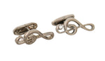 Dolce & Gabbana Elegant Silver Tremble Clef Men's Cufflinks