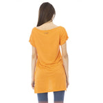 Just Cavalli Orange Cotton Women Women's T-Shirt