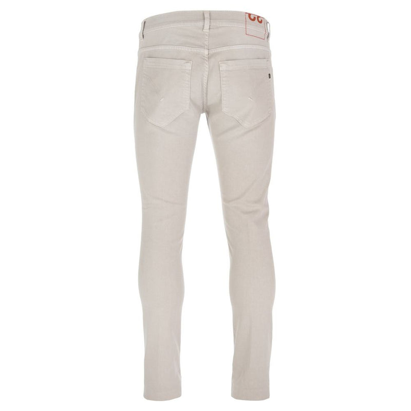 Dondup Chic Beige Stretch Cotton Men's Trousers