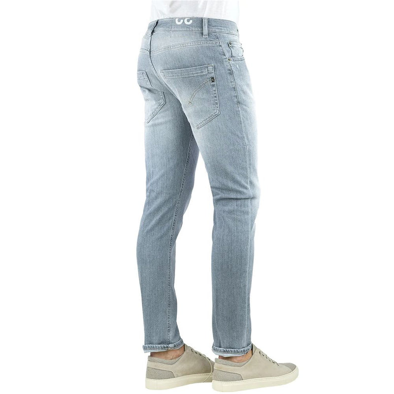 Dondup Sleek Gray Slim Fit Designer Men's Jeans