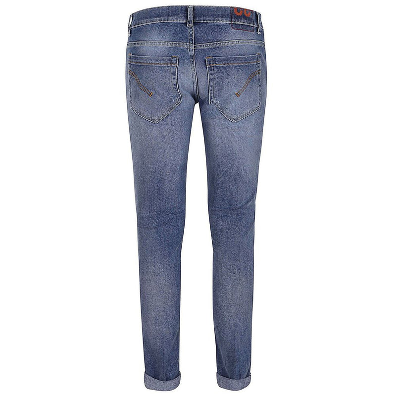 Dondup Chic Distressed Blue Stretch Men's Jeans