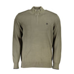 Timberland Organic Cotton Half Zip Sweater - Lush Men's Green