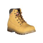 Carrera Vibrant Yellow Lace-Up Boots with Logo Men's Detail