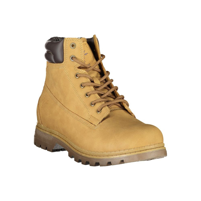 Carrera Vibrant Yellow Lace-Up Fashion Men's Boots