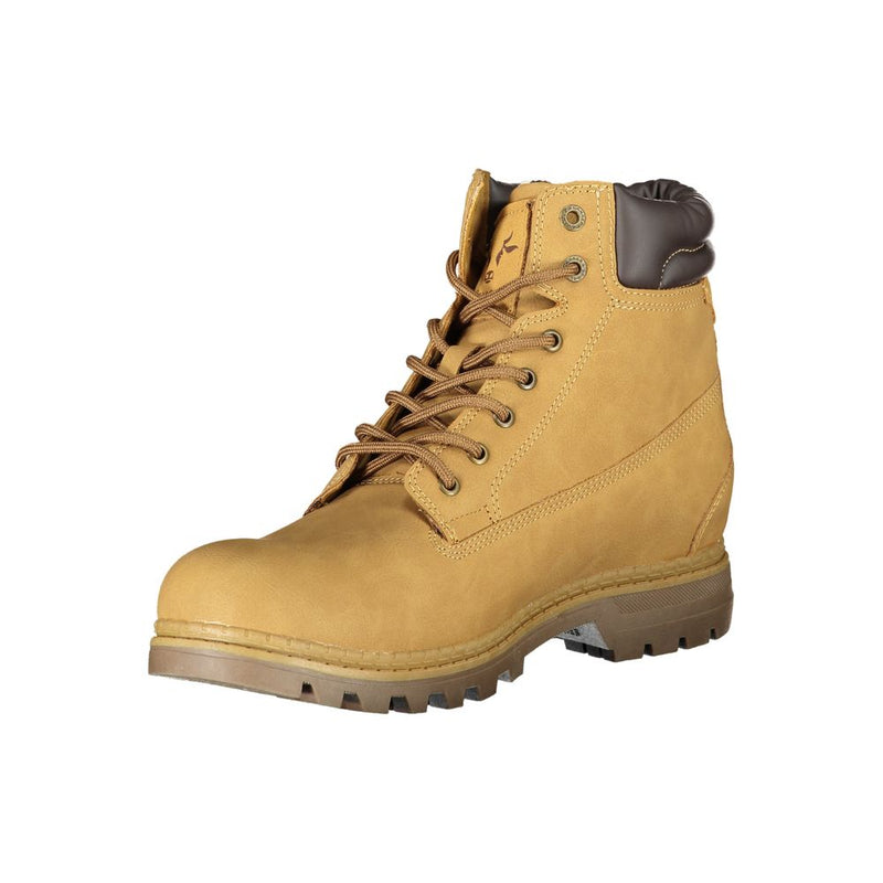 Carrera Vibrant Yellow Lace-Up Fashion Men's Boots