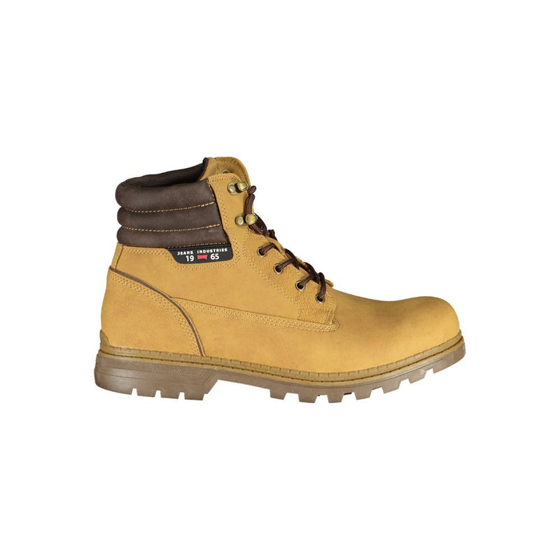 Carrera Trendsetting Yellow Lace-Up Men's Boots