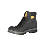 Carrera Sleek Black Laced Boots with Contrast Men's Accents