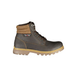 Carrera Elegant Brown Lace-Up Boots with Contrast Men's Details