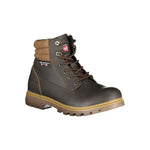 Carrera Elegant Brown Lace-Up Boots with Contrast Men's Details