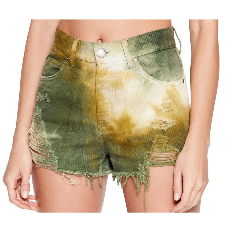 PINKO Military Green Cotton Women Women's Shorts