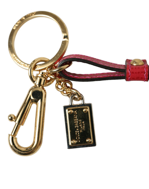 Dolce & Gabbana Stunning Red Leather Women's Keychain