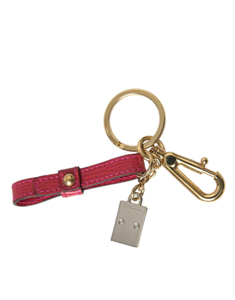 Dolce & Gabbana Stunning Red Leather Women's Keychain