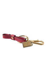 Dolce & Gabbana Stunning Red Leather Women's Keychain