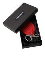 Dolce & Gabbana Elegant Red Trifold Key Holder Women's Case