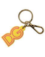 Dolce & Gabbana Chic Yellow Gold Keychain Women's Charm