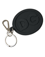 Dolce & Gabbana Chic Black and Silver Logo Women's Keychain