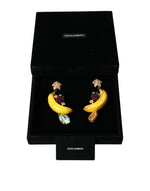 Dolce & Gabbana Chic Clip-on Banana Dangle Women's Earrings