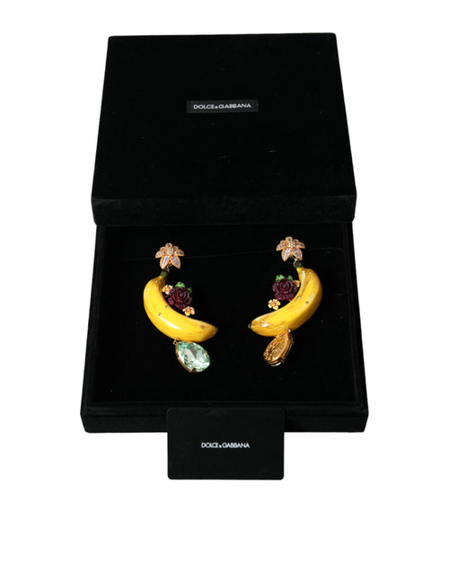 Dolce & Gabbana Chic Clip-on Banana Dangle Women's Earrings