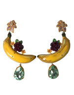 Dolce & Gabbana Chic Clip-on Banana Dangle Women's Earrings