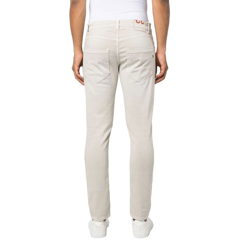 Dondup Cream-Colored Cotton Blend Men's Trousers