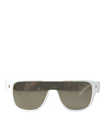 Dolce & Gabbana Chic White Acetate Designer Women's Sunglasses