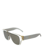 Dolce & Gabbana Chic White Acetate Designer Women's Sunglasses