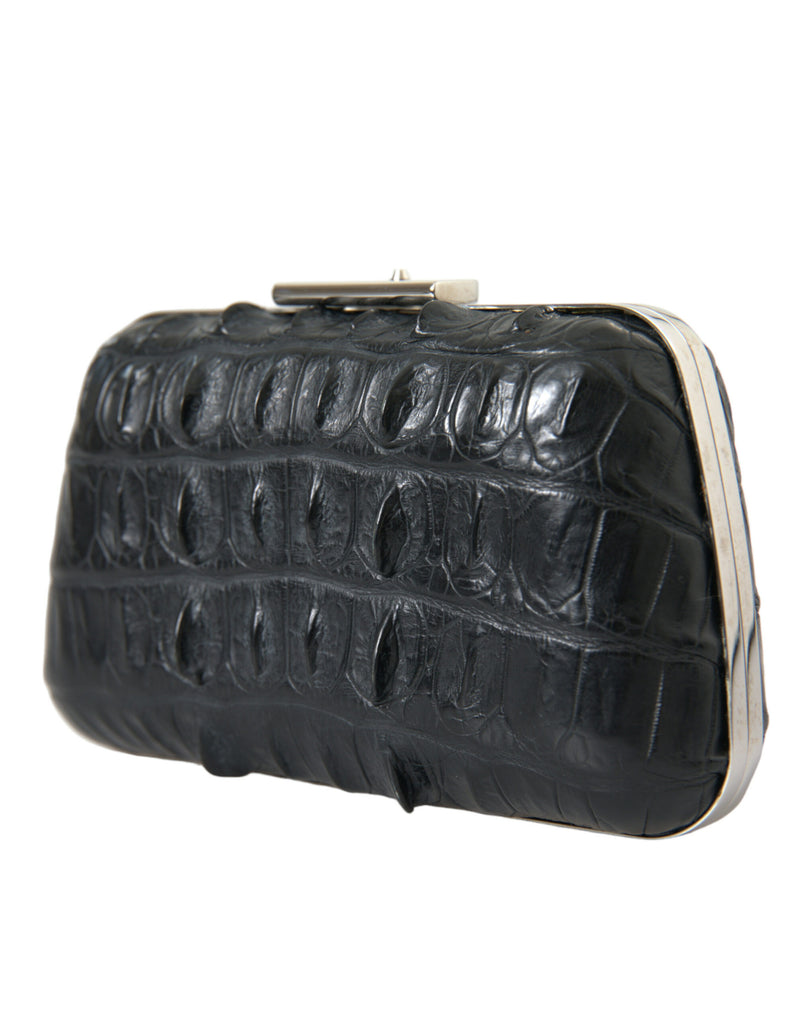 Balenciaga Elegant Crocodile Leather Evening Women's Clutch