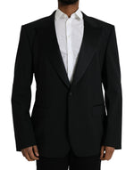 Dolce & Gabbana Black SICILIA Single Breasted Coat Men's Blazer