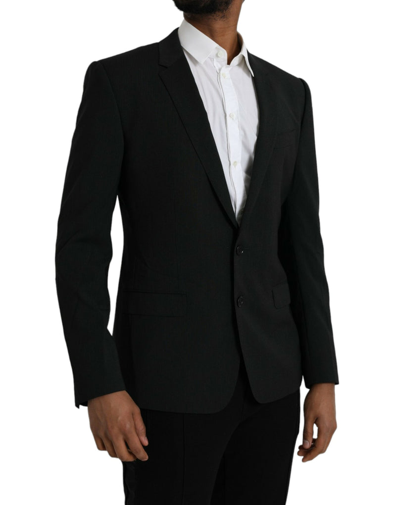 Dolce & Gabbana Blue MARTINI Shawl Single Breasted Men's Blazer