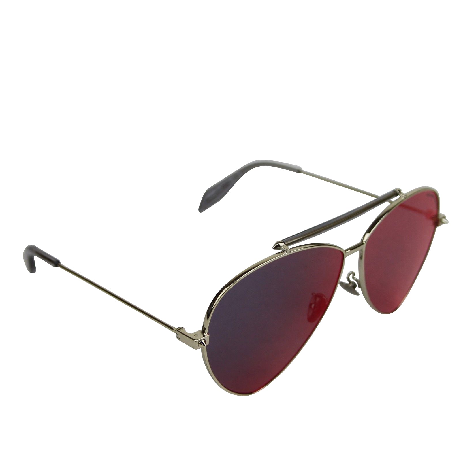 Alexander McQueen Unisex Blue Aviator Sunglasses