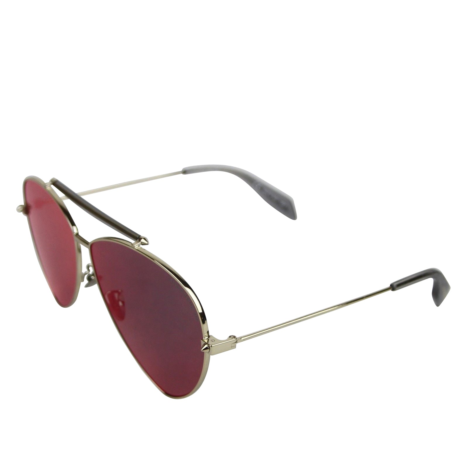 Alexander McQueen Unisex Blue Aviator Sunglasses