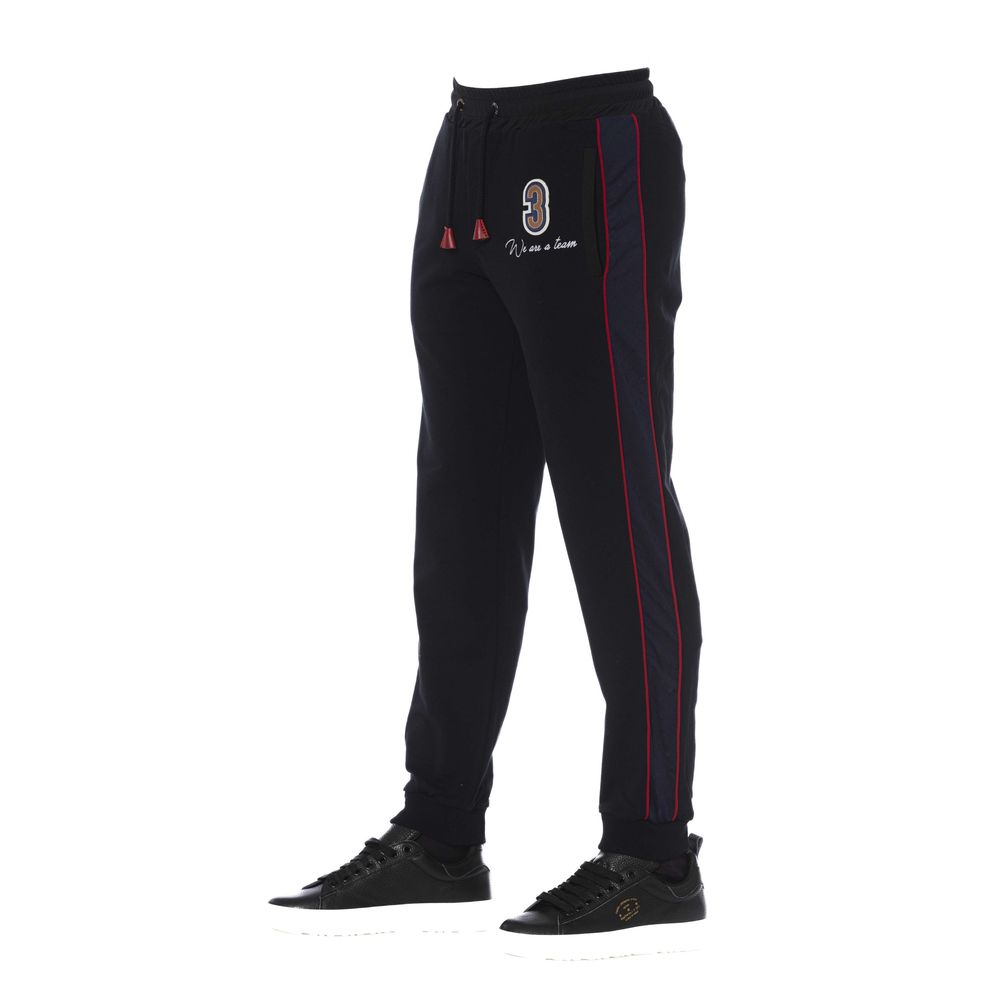 Trussardi Black Cotton Men Sport Men's Pant