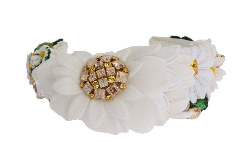 Dolce & Gabbana Sunflower Crystal Embellished Women's Headband