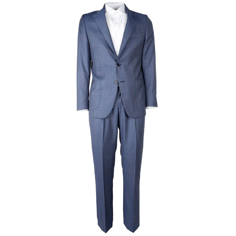 Made in Italy Blue Wool Vergine Men's Suit