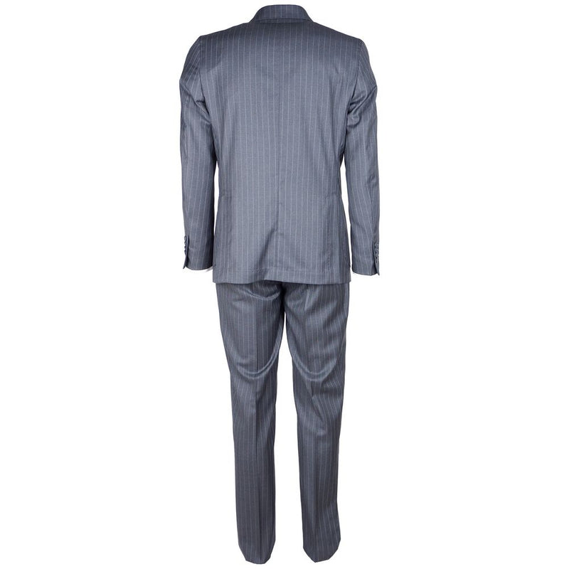 Made in Italy Gray Wool Vergine Men's Suit