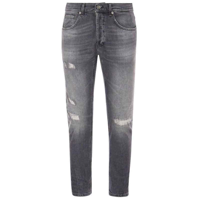 Dondup Chic Grey Dian Jeans with Distressed Men's Detailing