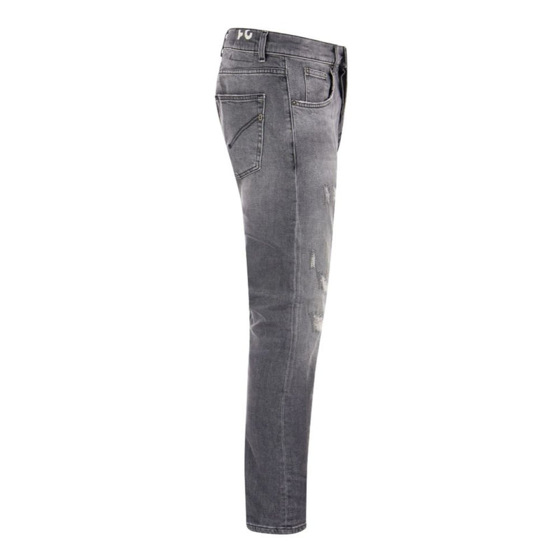 Dondup Chic Grey Dian Jeans with Distressed Men's Detailing