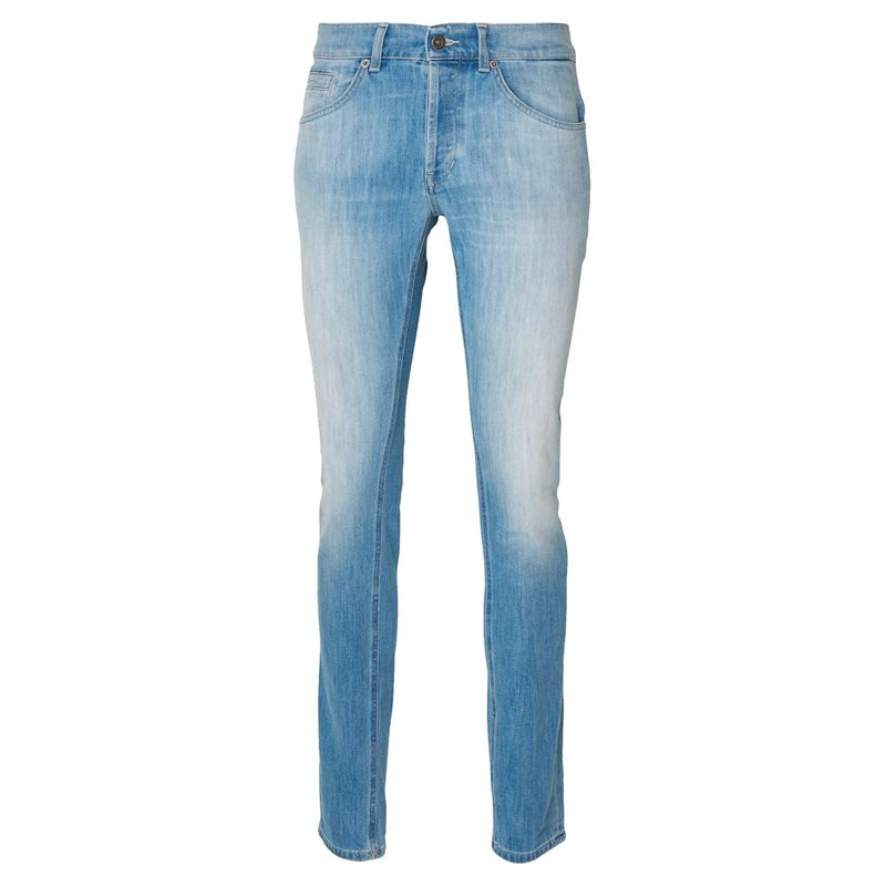 Dondup Sleek Light Blue Stretch Denim for Men's Men