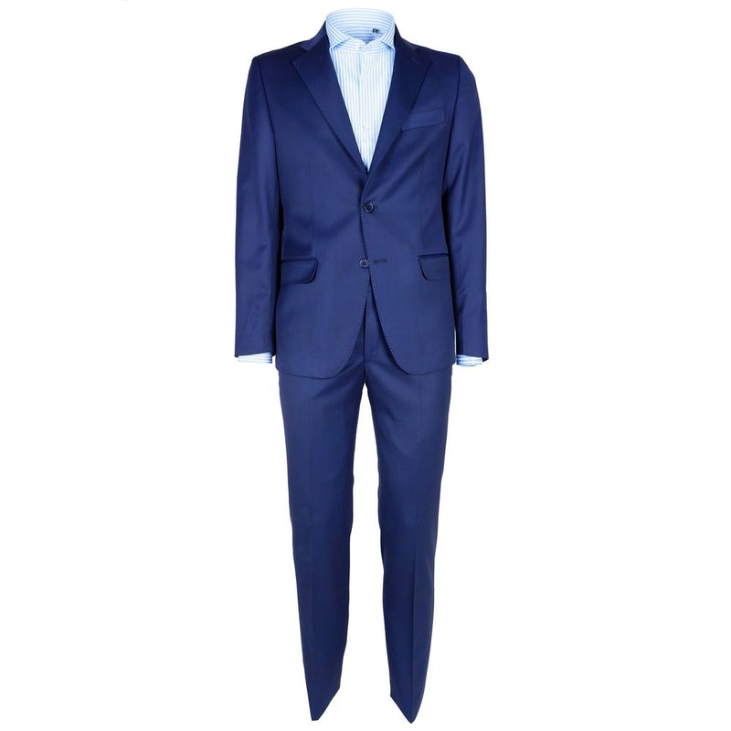 Made in Italy Elegant Woolen Men's Suit in Dapper Men's Blue