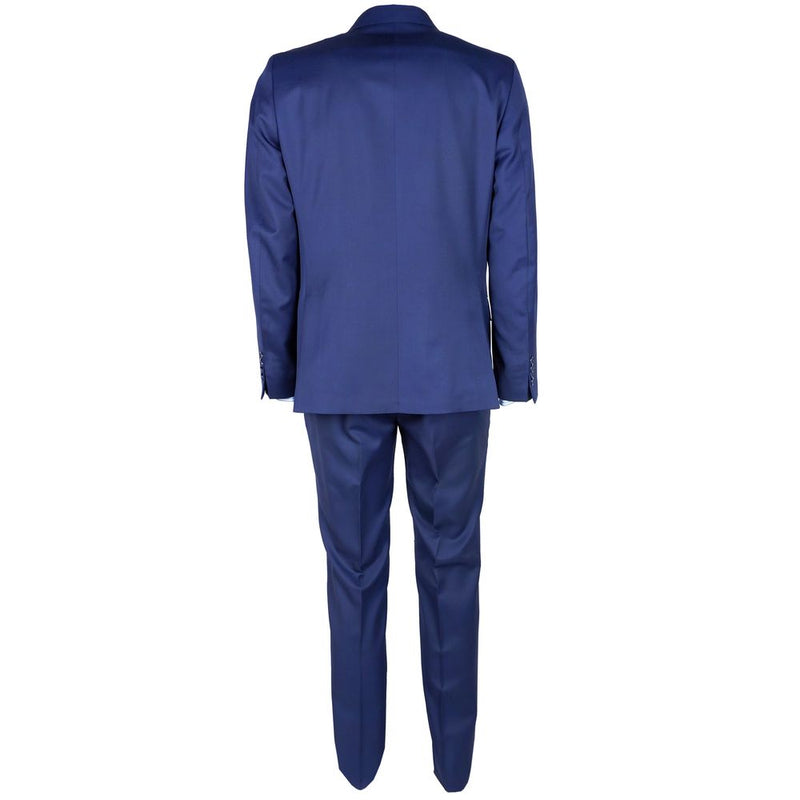 Made in Italy Elegant Woolen Men's Suit in Dapper Men's Blue