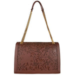 Baldinini Trend Elegant Floral Leather Shoulder Women's Bag