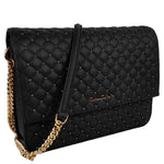 Baldinini Trend Elegant Quilted Calfskin Shoulder Women's Bag