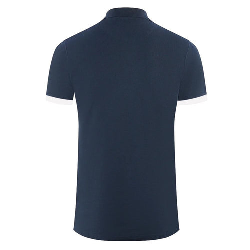 Aquascutum Elegant Cotton Polo with Contrast Logo Men's Emblem