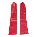 Cavalli Class Red Lambskin Women Women's Glove