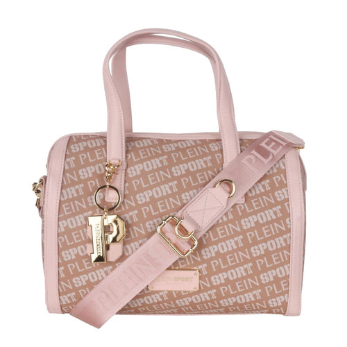 Plein Sport Chic Pink Eco-Leather Crossbody Women's Bag