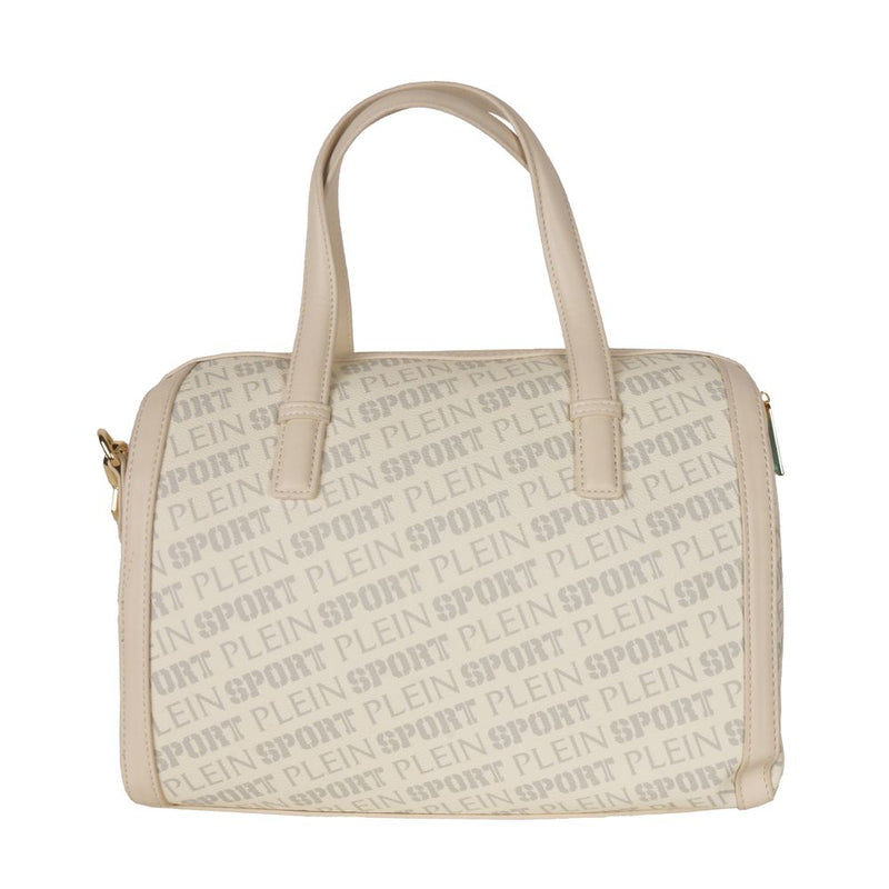 Plein Sport Chic White Eco-Leather Crossbody Women's Bag