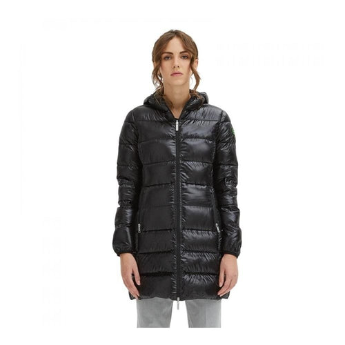 Centogrammi Sleek Nylon Down Jacket with Women's Hood